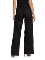 Mia Coated Bootcut Pants