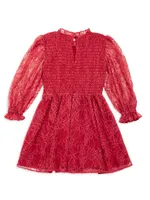 Little Girl's & Smocked Lace Dress