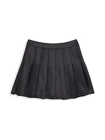 Girl's Pleated Heather Plaid Skirt