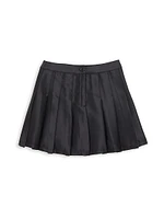 Girl's Pleated Heather Plaid Skirt