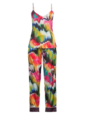 Shanaya Iridiana Printed 2-Piece Pajama Set