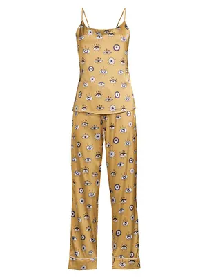 Evil Eye Amara Long Camisole Pajama Set