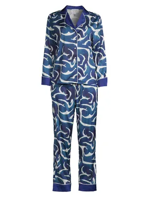 Two-Piece Hamu Print Pajama Set