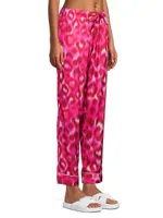 Into The Wild Linda Leopard Long Camisole Pajama Set