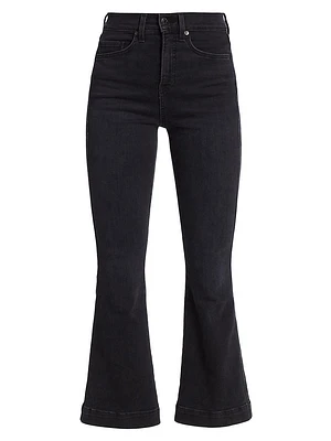 Carson High-Rise Stretch Flared Ankle Jeans