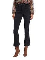 Carson High-Rise Stretch Flared Ankle Jeans