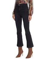 Carson High-Rise Stretch Flared Ankle Jeans