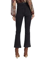 Carson High-Rise Stretch Flared Ankle Jeans