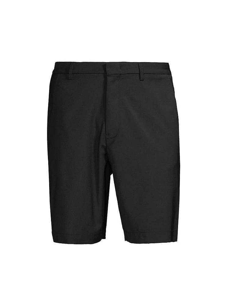 Logo Flat Front Shorts