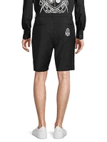 Logo Flat Front Shorts