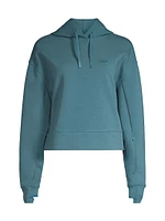 Cropped Double-Fleece Hoodie