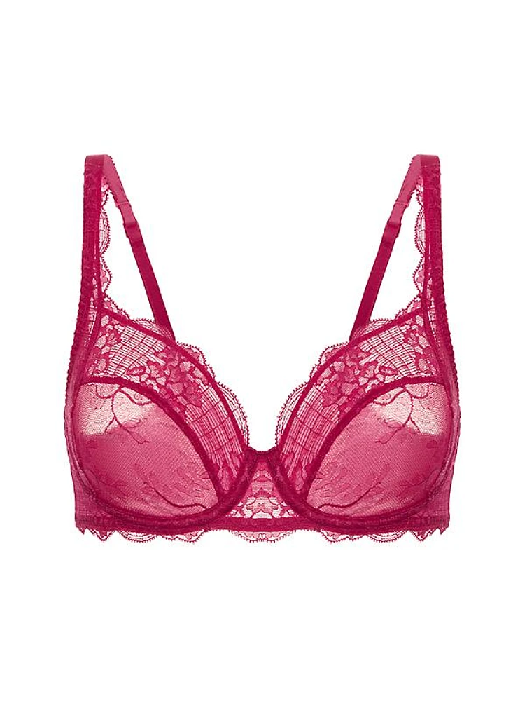 Full-Coverage Lace Underwire Bra