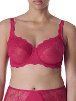 Full-Coverage Lace Underwire Bra