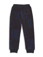 Little Boy's & Edgar Logo Jogger Pants