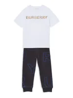 Little Boy's & Edgar Logo Jogger Pants