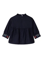 Little Girl's & Girl's Embroidered Blouse