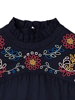 Little Girl's & Girl's Embroidered Blouse