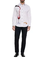 Pinot Noir Stretch Button-Up