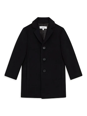 Little Boy's & Gable Woll-Blend Overcoat