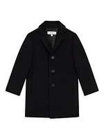 Little Boy's & Gable Woll-Blend Overcoat