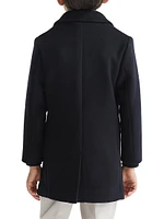 Little Boy's & Gable Woll-Blend Overcoat