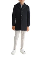 Little Boy's & Gable Woll-Blend Overcoat