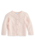 Baby's & Little Girl's Mercerized Heirloom Cardigan