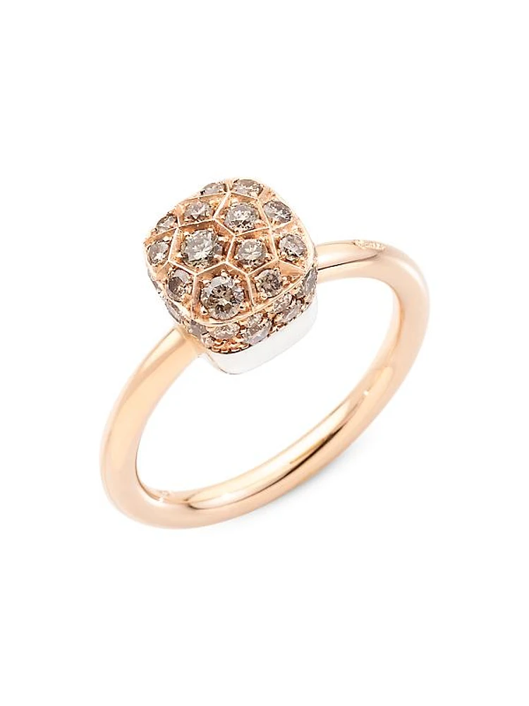 Nudo Petit Two-Tone 18K Gold & 0.9 TCW Diamond Ring