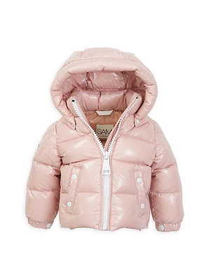 Baby Girl's Matte Snowflurry Puffer Jacket