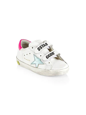 Little Girl's Old School Leather Sneakers