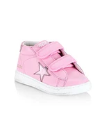 Baby Girl's & Little Girl's June Laminated Star And Heel Sneakers