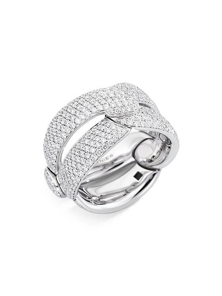 Olimpia 18K White Gold & Diamond Ring