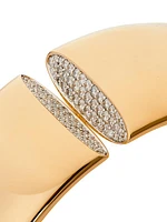 Eclisse 18K Rose Gold & Diamond Pavé Medio Bracelet