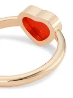 My Happy Hearts 18K Rose Gold & Carnelian Ring