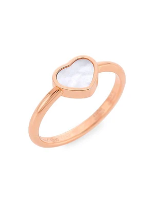 My Happy Hearts 18K Rose Gold & Mother-Of-Pearl Ring