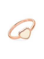 My Happy Hearts 18K Rose Gold & Mother-Of-Pearl Ring