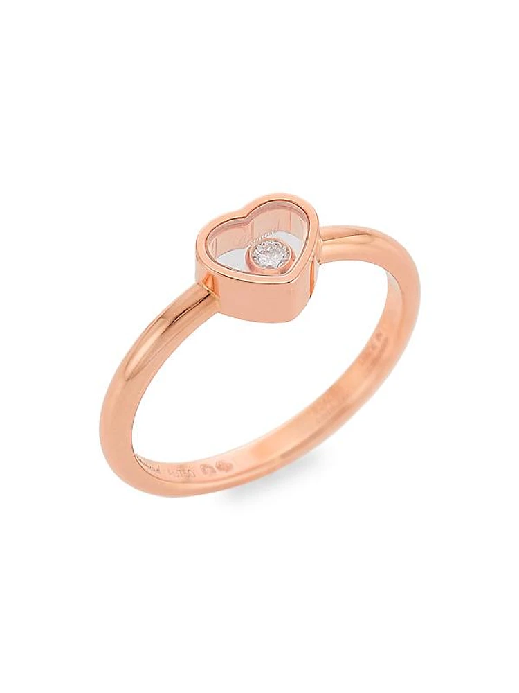 My Happy Hearts 18K Rose Gold & Diamond Ring