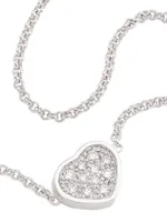 My Happy Hearts 18K White Gold & Diamond Bracelet