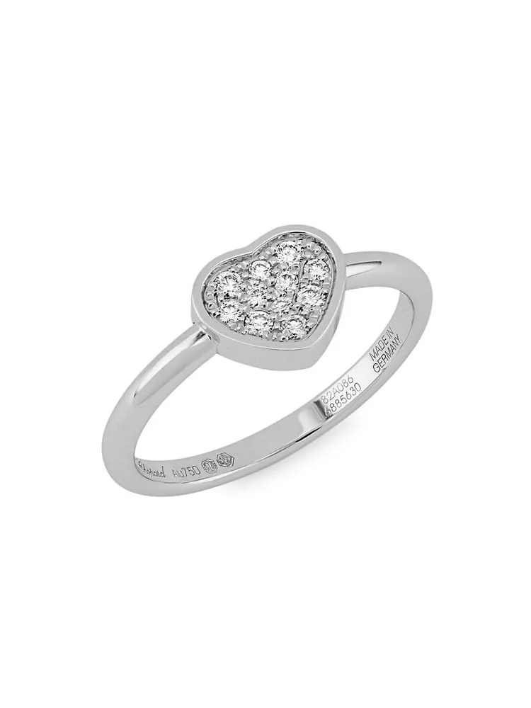 My Happy Hearts 18K White Gold & Diamond Ring