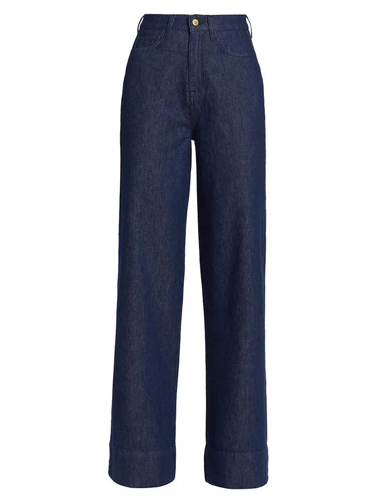 Ms. Onassis High-Rise Wide-Leg Jeans