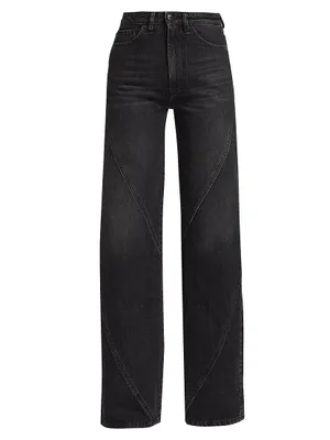 Helix Flip High-Rise Wide-Leg Jeans