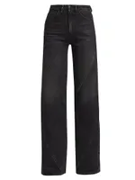 Helix Flip High-Rise Wide-Leg Jeans