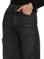 Helix Flip High-Rise Wide-Leg Jeans