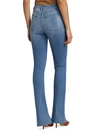 Maya High-Rise Straight-Leg Split Jeans