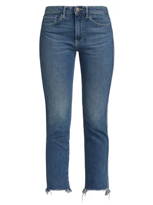 W3 Straight Authentic Cropped Jeans