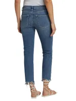 W3 Straight Authentic Cropped Jeans