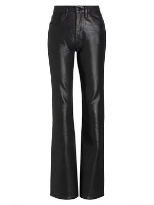 Farrah High-Rise Coated Jeans