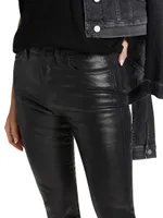 Farrah High-Rise Coated Jeans