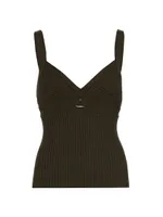 Cut-Out Cashmere Tank