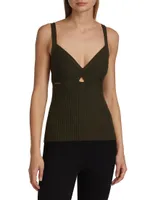 Cut-Out Cashmere Tank